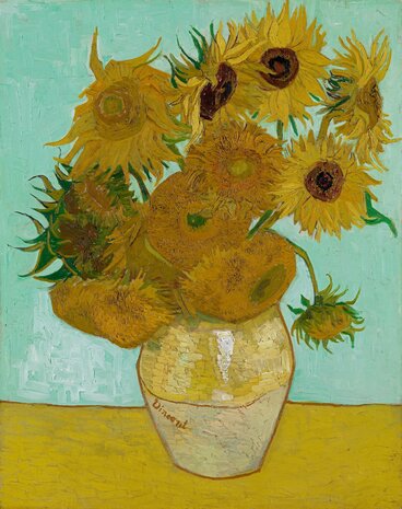Still Life: Vase with Twelve Sunflowers Van Gogh Reproduction