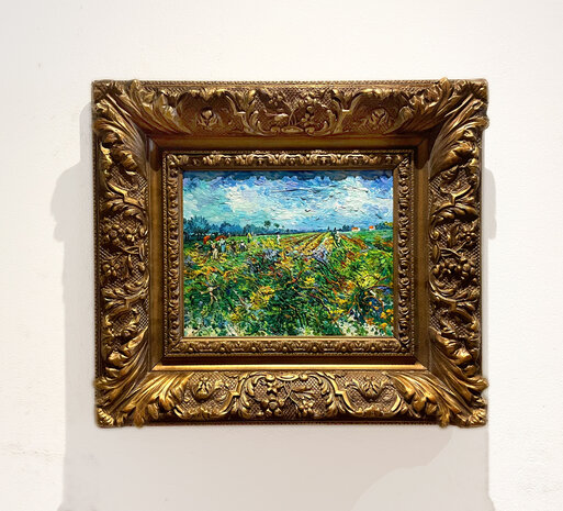 The Green Vineyard framed Van Gogh replica