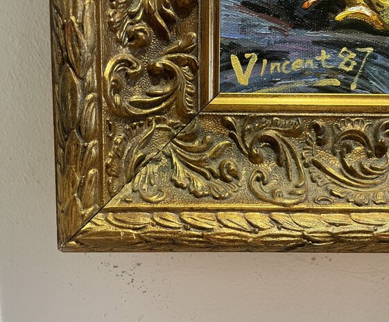 frame Two Cut Sunflowers Van Gogh reproduction