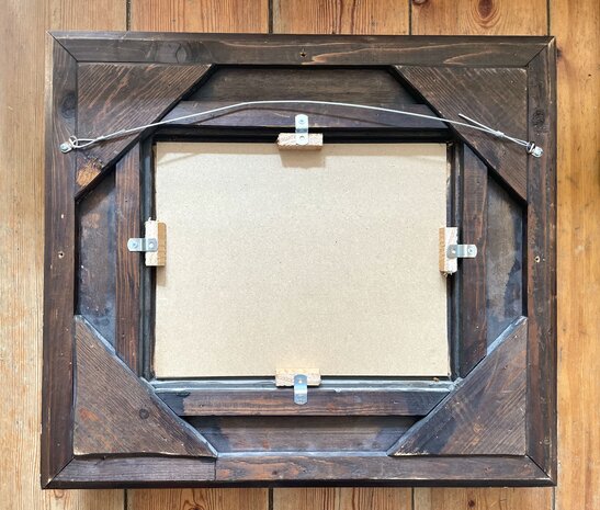 rear The Green Vineyard framed Van Gogh replica