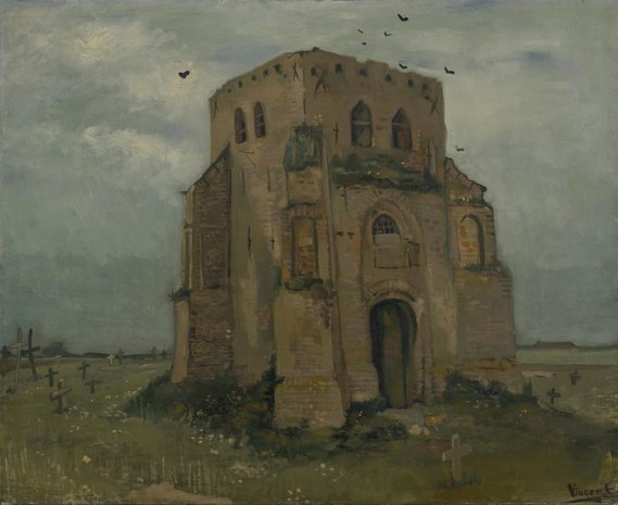 Old Church Tower at Nuenen Van Gogh reproduction
