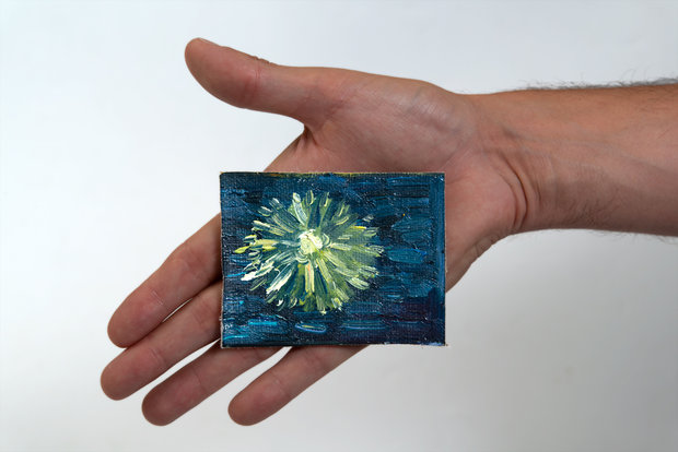 Starry Night over the Rhone mini painting