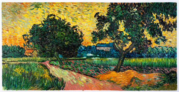 Landscape at Twilight Van Gogh Reproduction