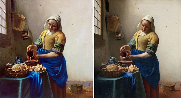 The Milkmaid Vermeer reproduction, hand-painted in oil on canvas