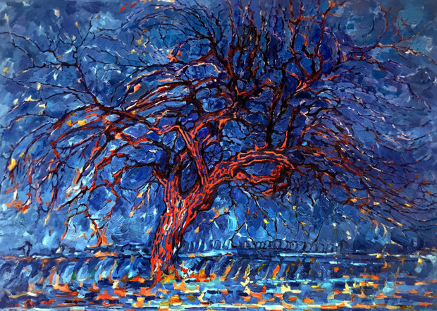 The Red Tree Mondrian reproduction