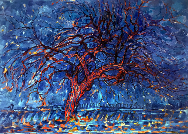 The Red Tree Mondrian reproduction