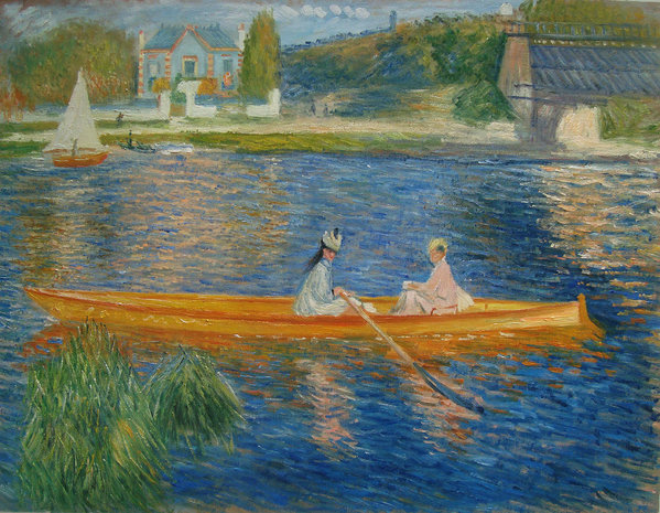 The Skiff Renoir reproduction, hand-painted in oil on canvas