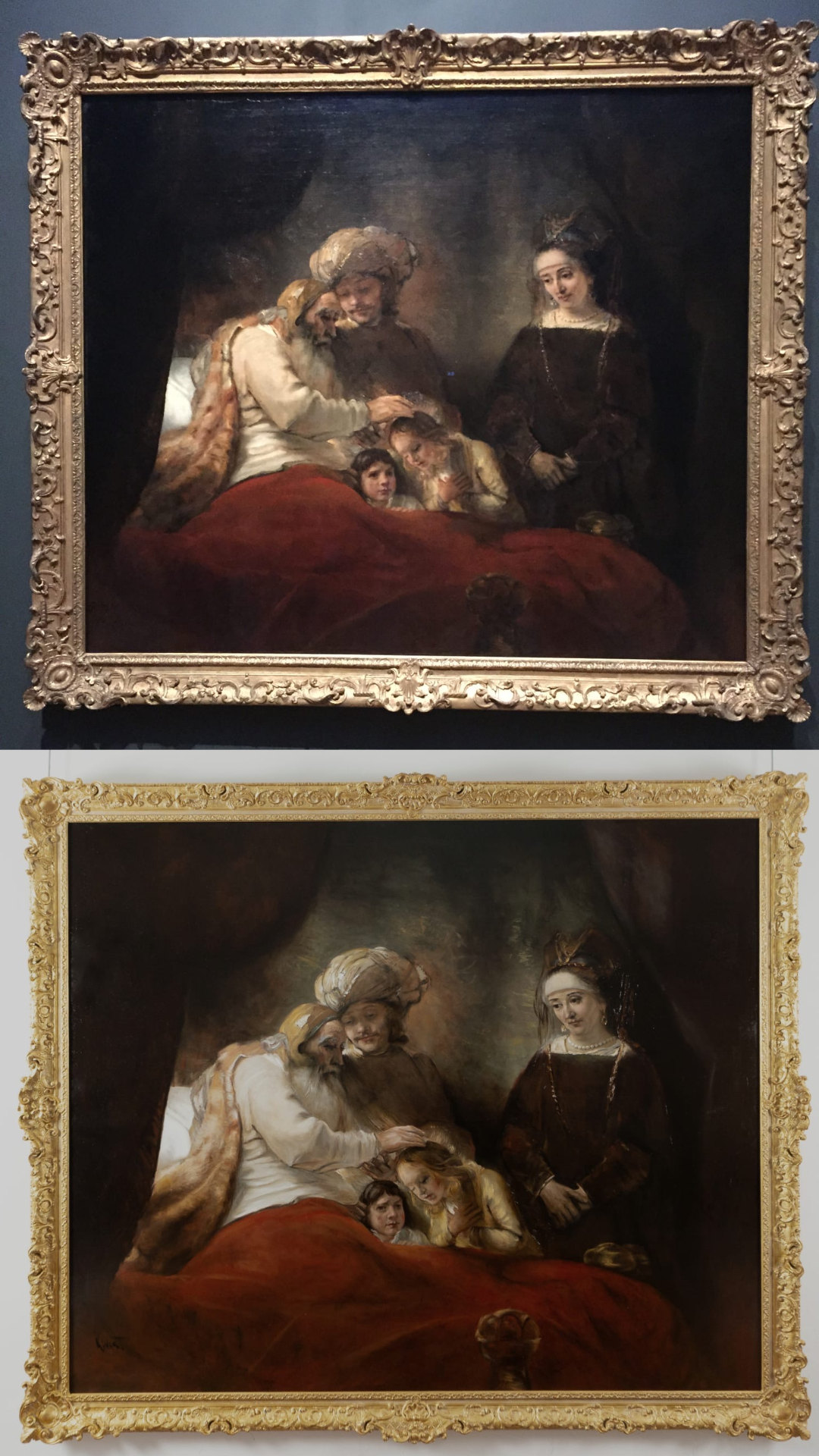 Jacob Blessing the Sons of Joseph by Nard Kwast Rembrandt