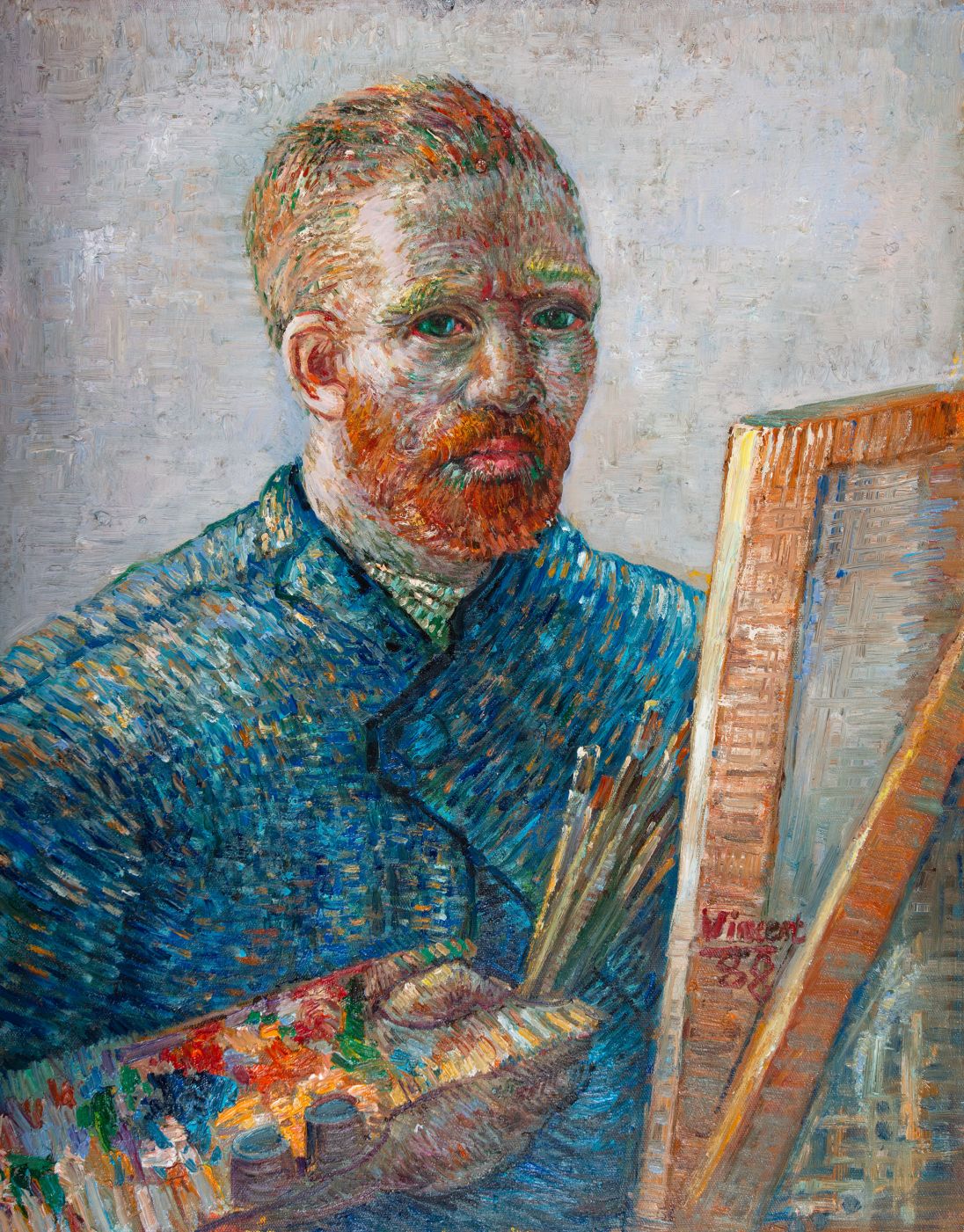Self-Portrait as a Painter Van Gogh reproduction