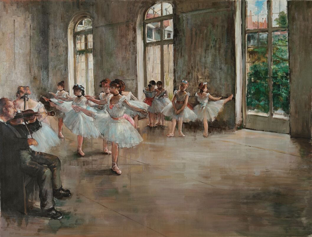 Ballet Rehaearsal Degas reproduction 