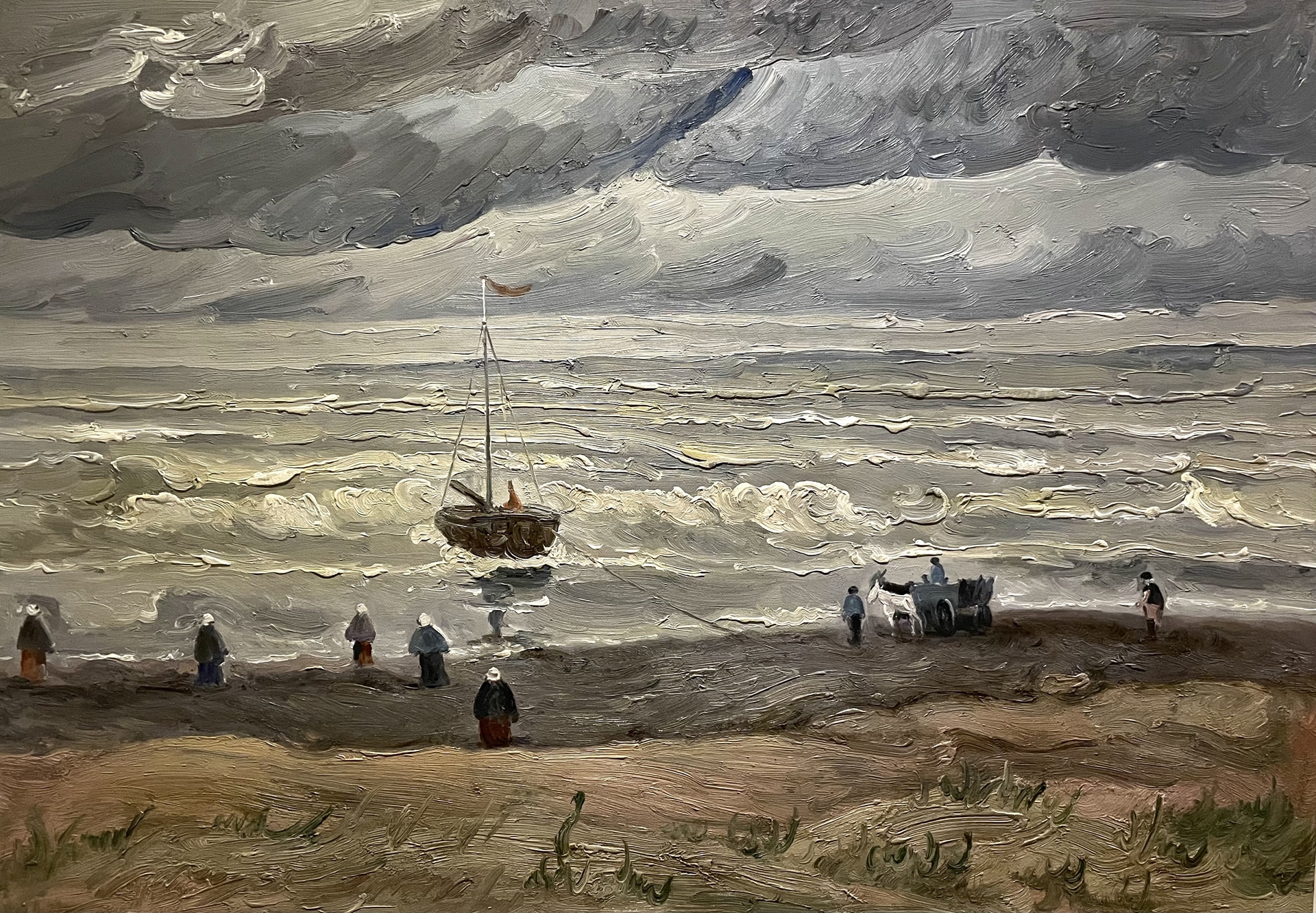 Seascape at Scheveningen Van Gogh reproduction