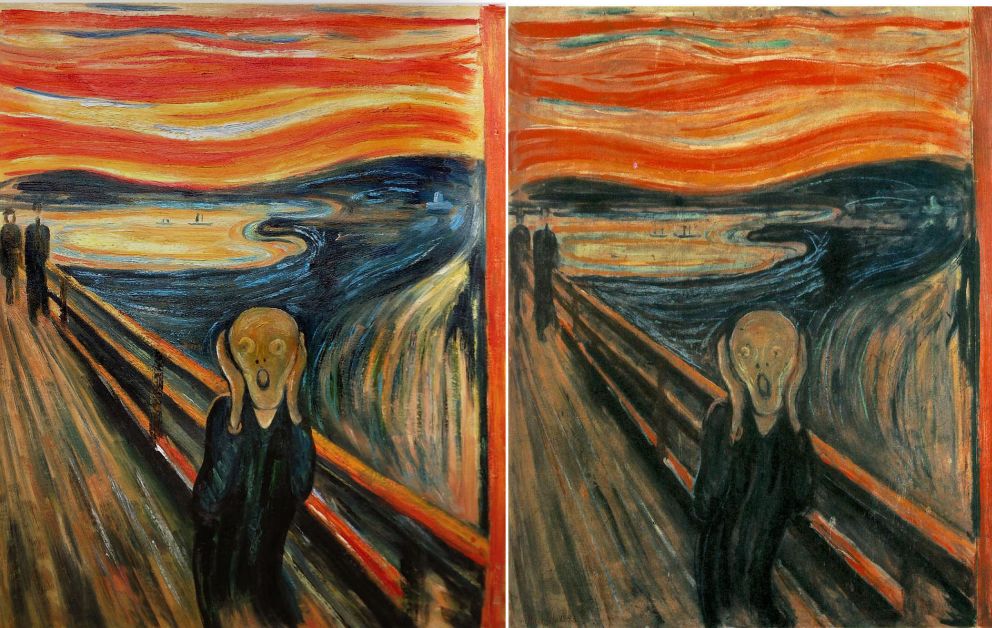 The Scream Munch reproduction, hand-painted in oil on canvas The Scream Munch reproduction, hand-painted in oil on canvas
