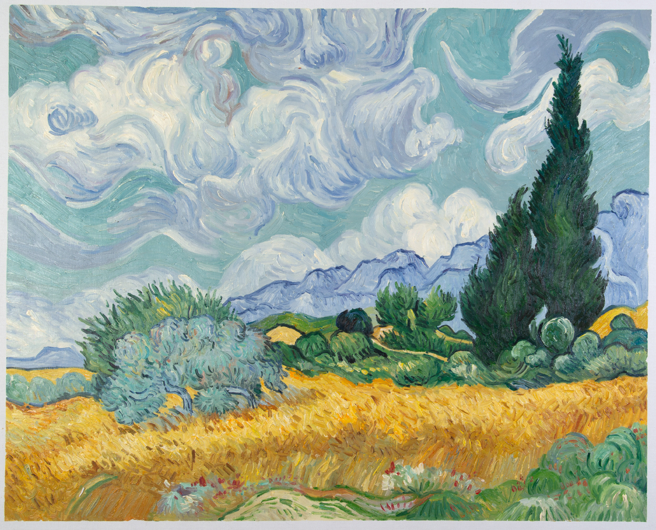 Van Gogh The Three Trees CANVAS OR PRINT WALL ART 