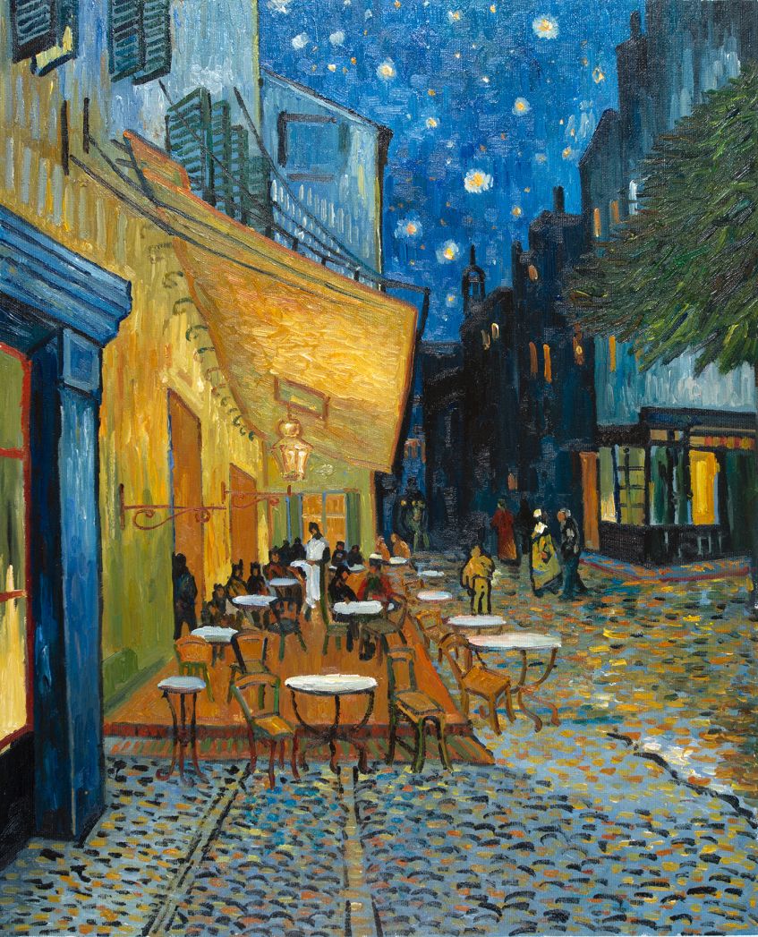 Cafe Terrace au Place du Forum oil reproduction