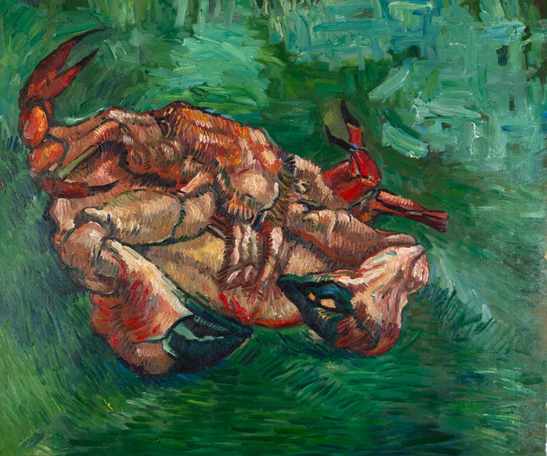 Krab op z'n Rug Van Gogh reproductie