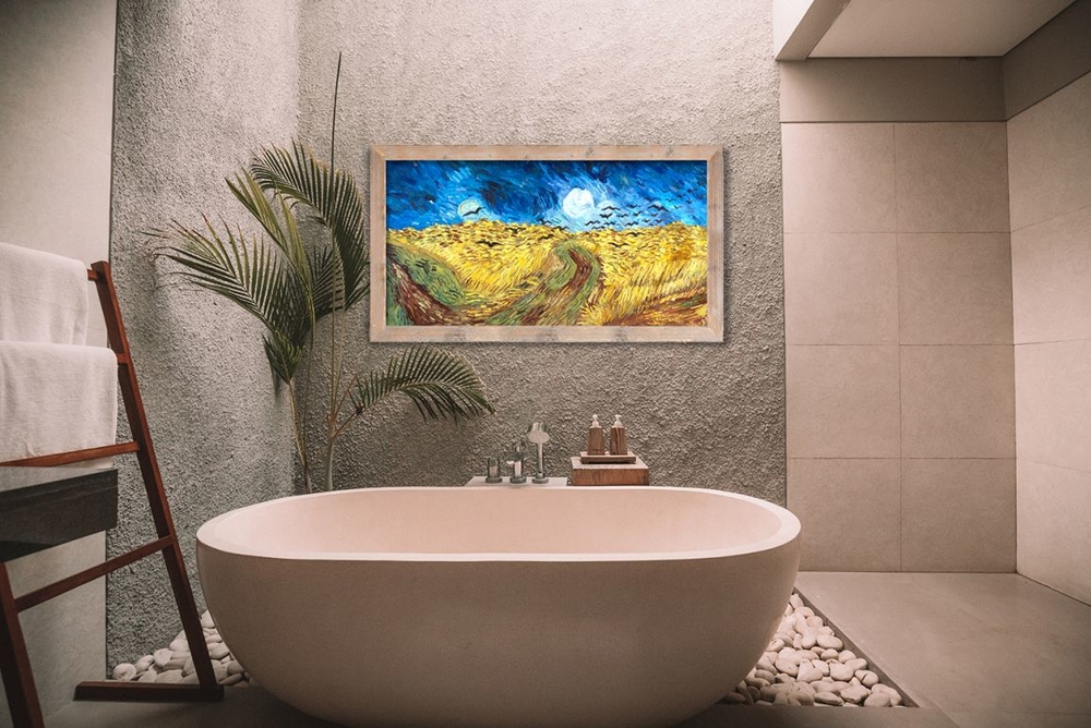 Wheat Field with Crows interior