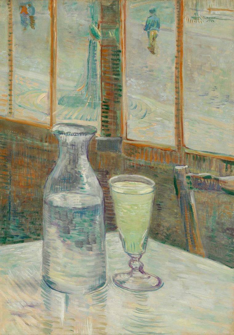 Café Table with Absinthe