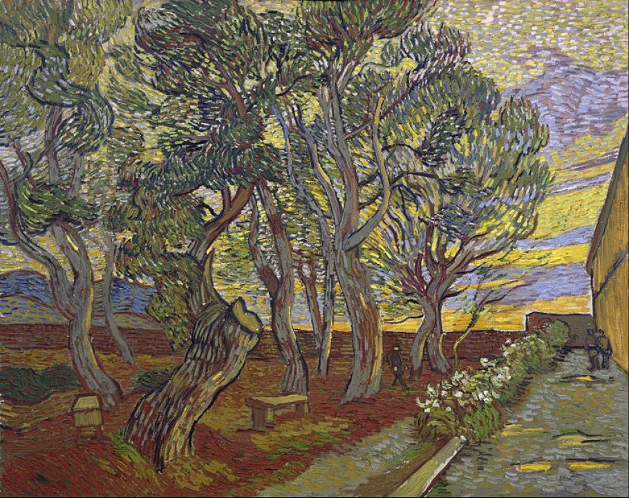 Did Van Gogh paint the asylum in Saint-Rémy?