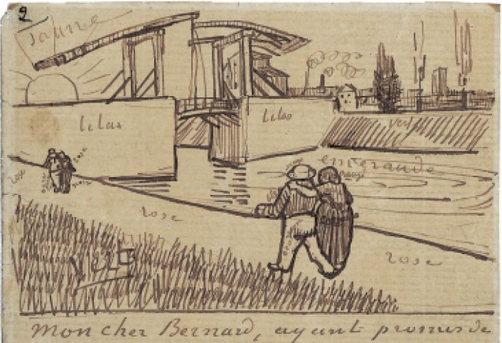 What happened to the rest of Van Gogh’s painting of Two Lovers?