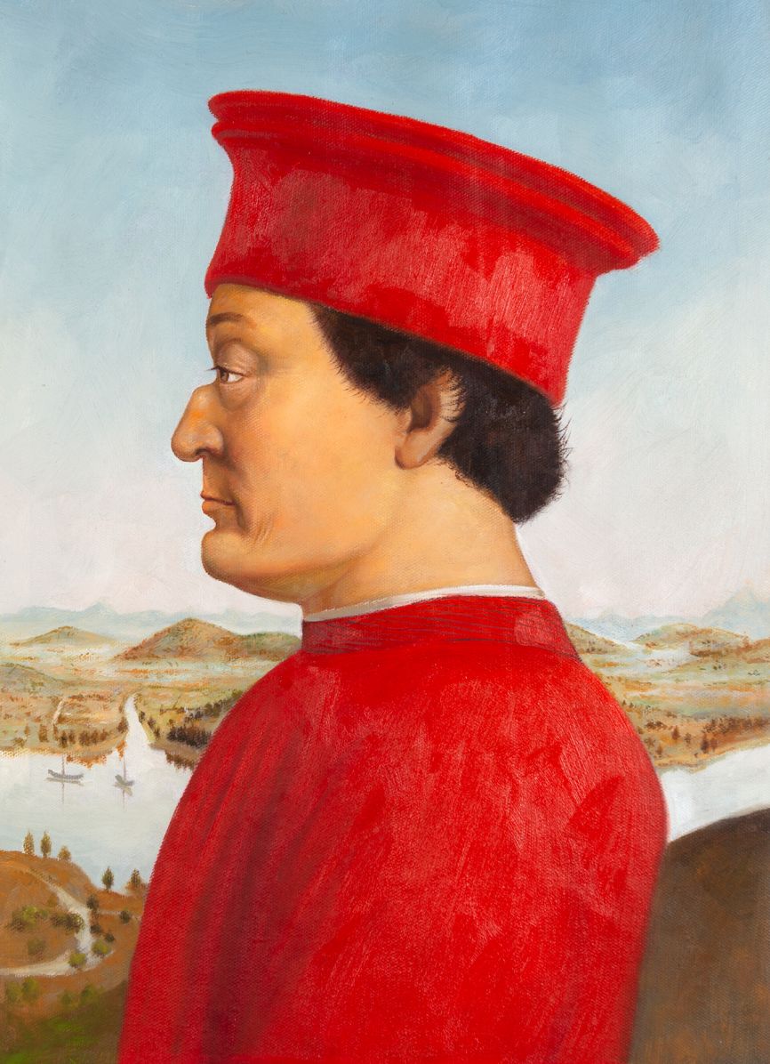 Federico da Montefeltro reproductie Pierro della Francesca