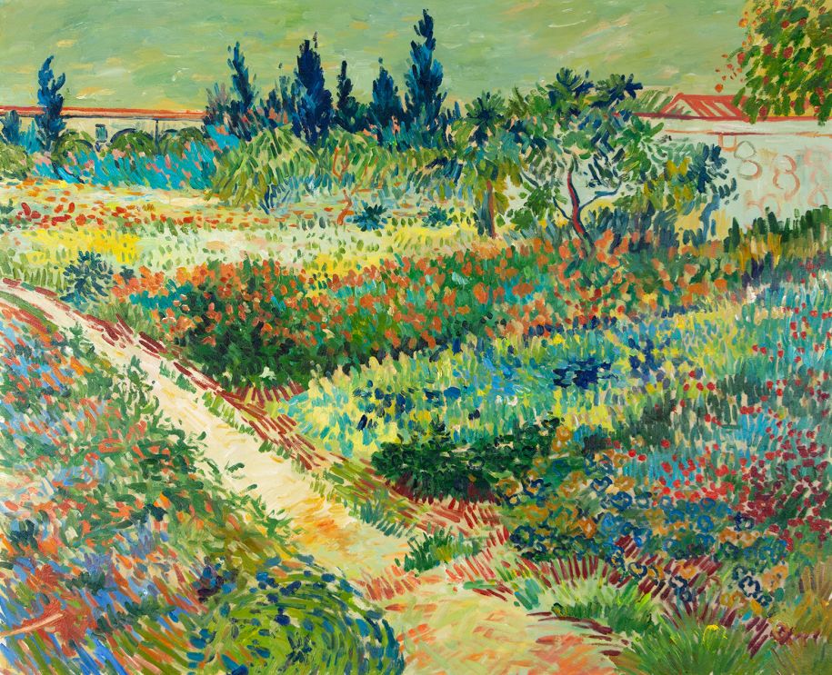 Tuin te Arles Van Gogh reproductie