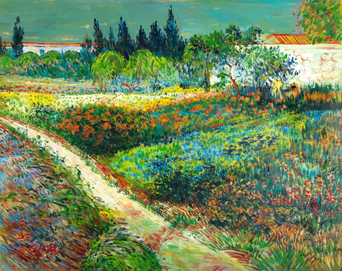 Tuin te Arles Van Gogh reproductie