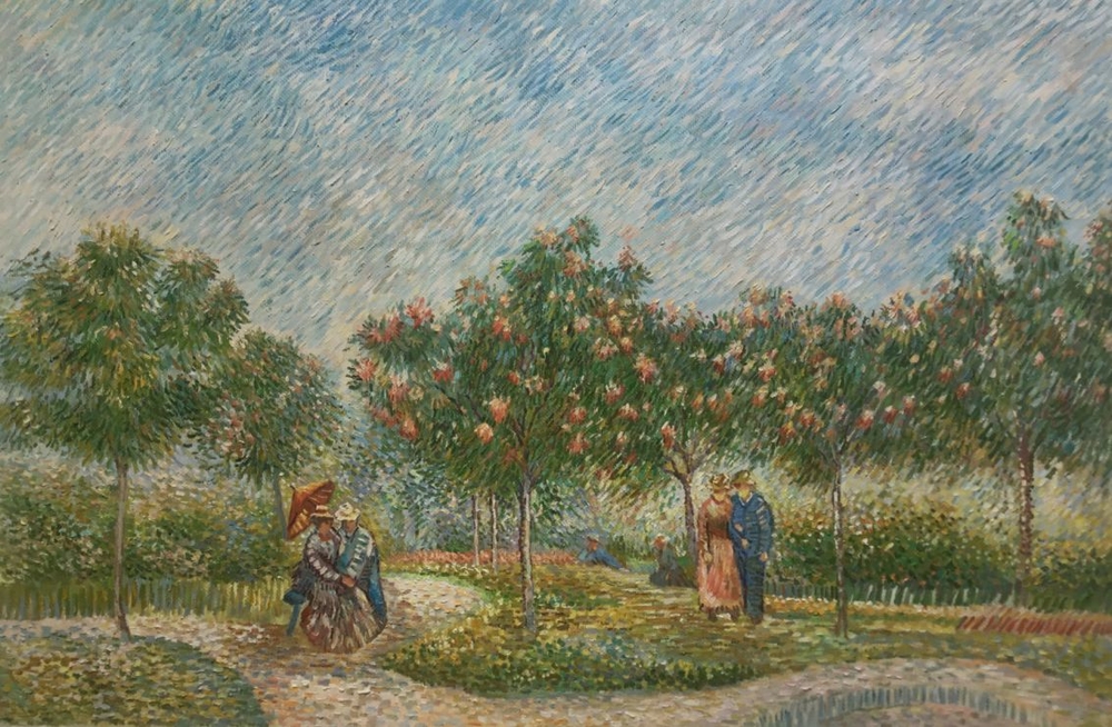 Garden with Courting Couples Van Gogh reproduction