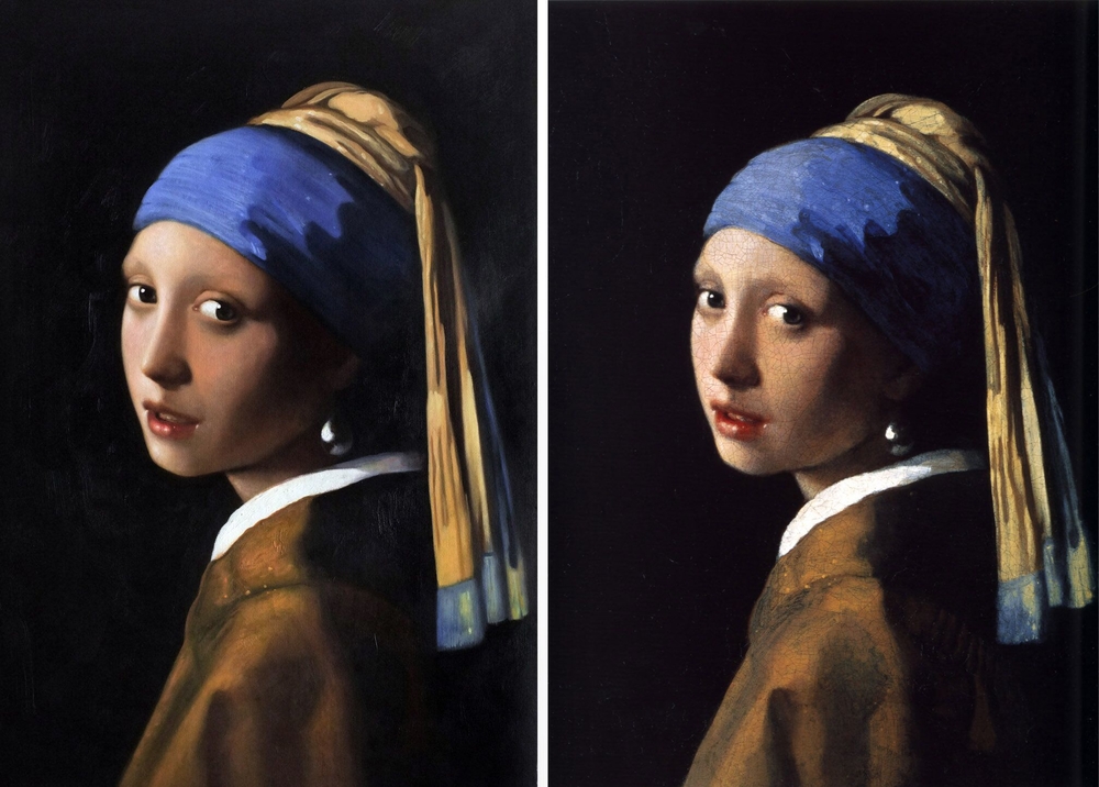 Meisje met de parel Vermeer reproductie