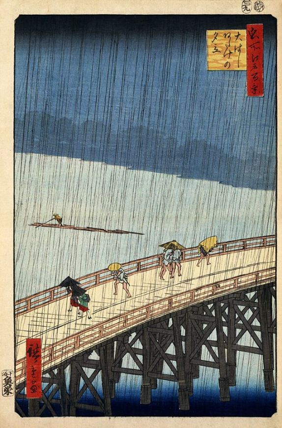 Hiroshige Bridge in the Rain