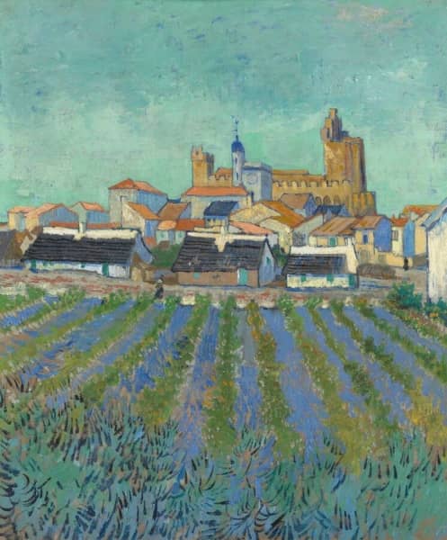 How many paintings did Van Gogh make in Les-Saintes-Maries-de-la-Mer?