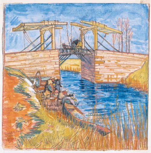 How many versions did Van Gogh make of the Langlois Bridge?