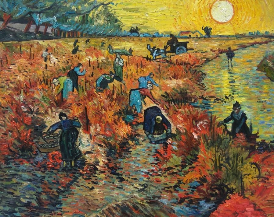 How much did Van Gogh’s The Red Vineyard sell for?