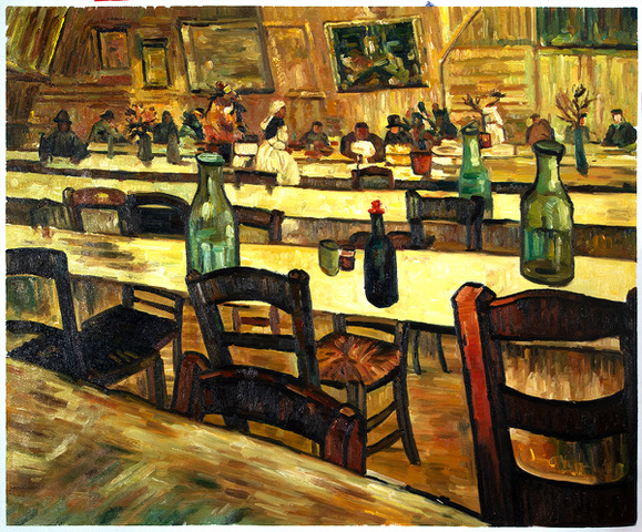 Interior of a Restaurant in Arles Van Gogh Reproduction