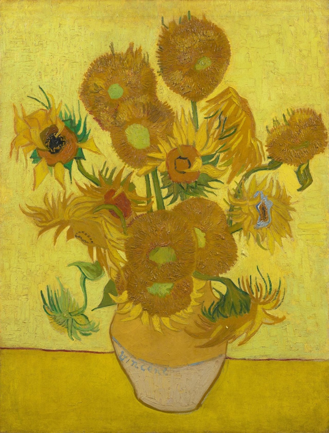 Zijn Van Goghs zonnebloemen in het Van Gogh museum de eerste versie?