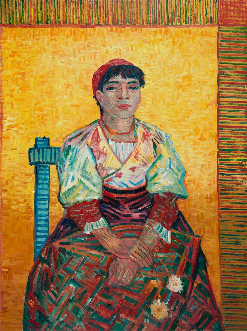 Italian Woman Agostina Segatori Van Gogh reproduction