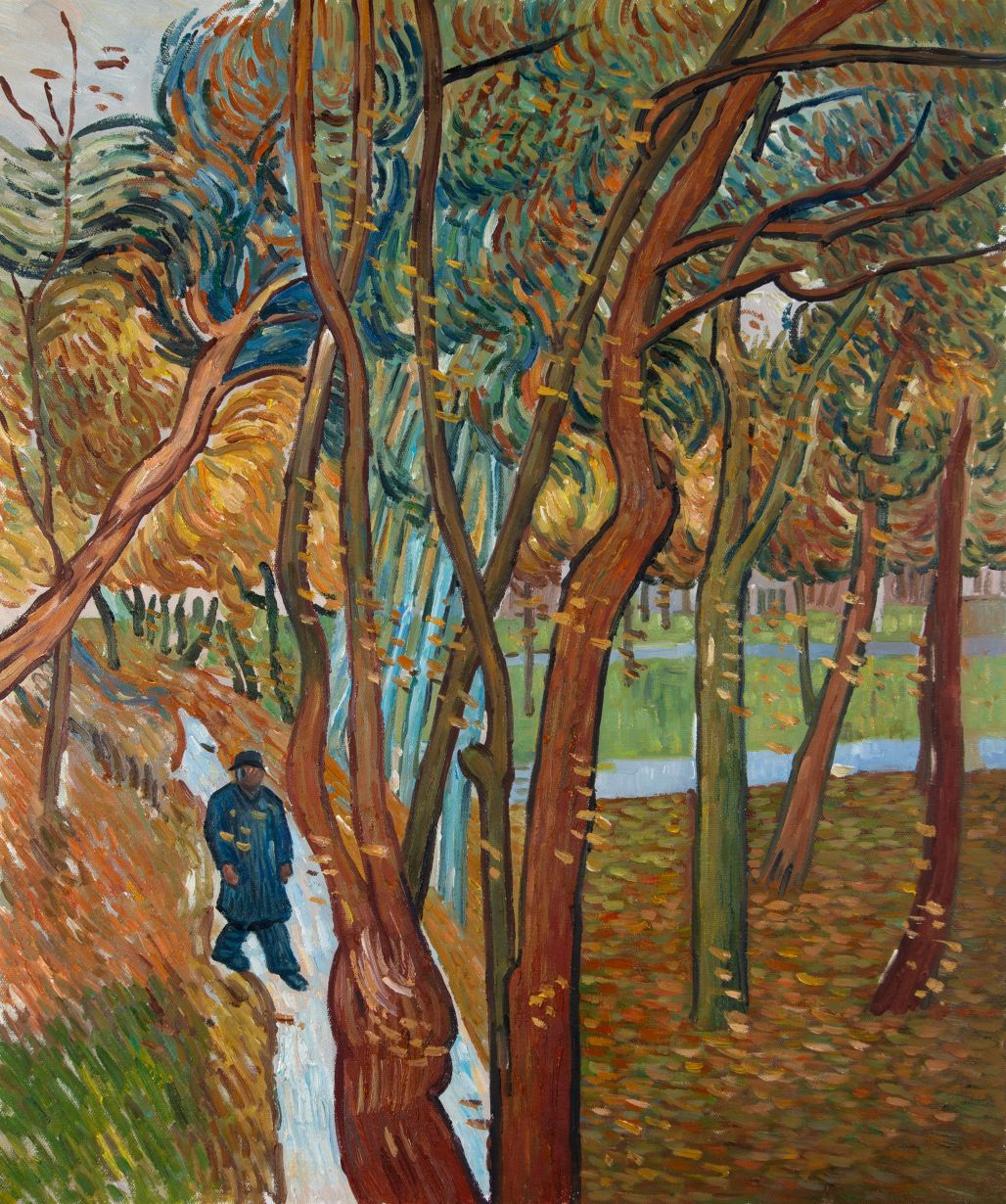 Leaf-Fall Van Gogh reproduction