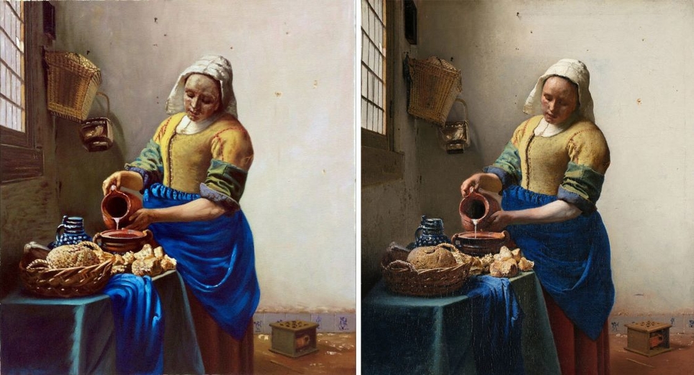 Milkmaid Vermeer reproduction