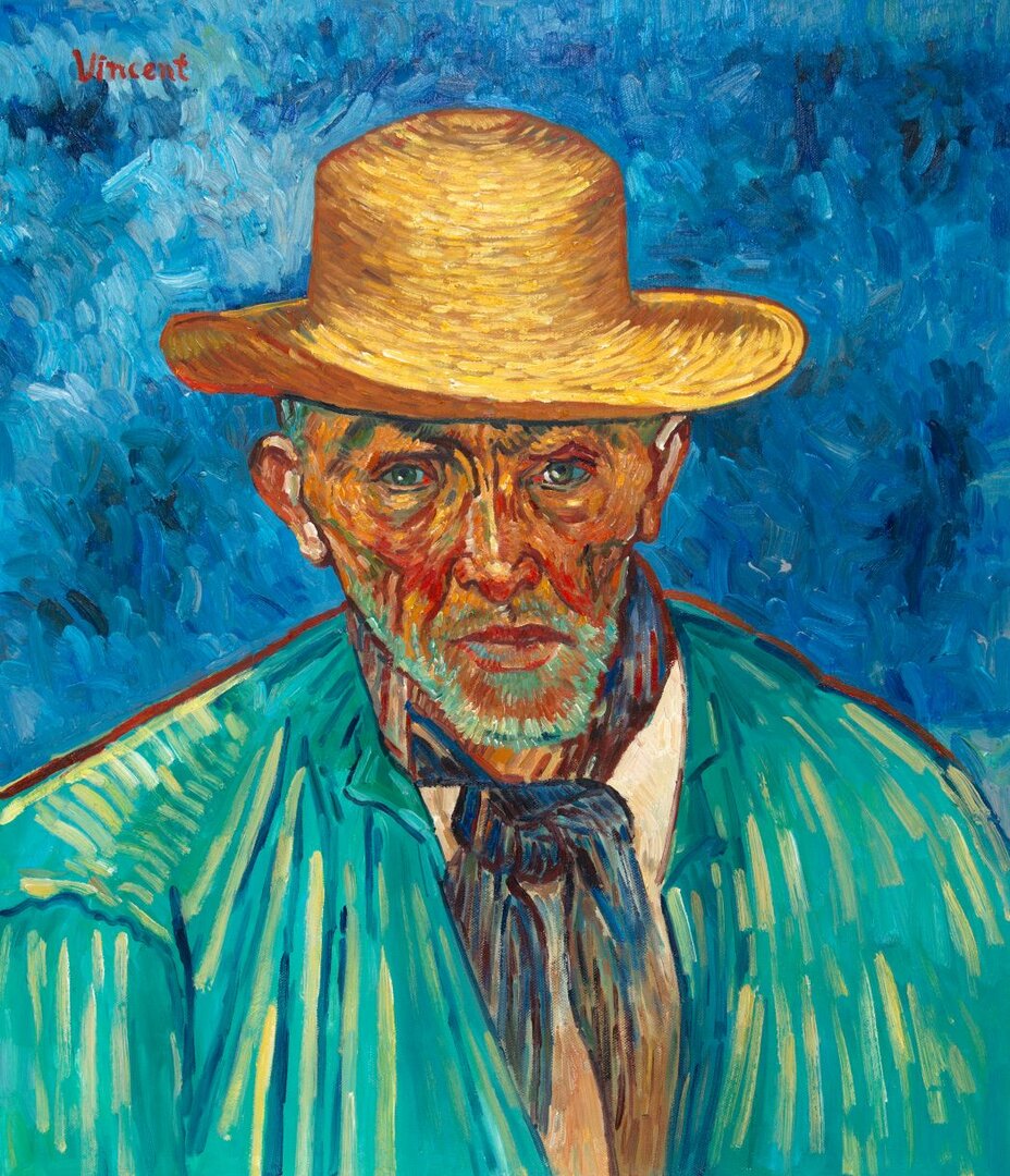 Portrait of a Peasant Van Gogh reproduction, hand-painted in oil on canvas