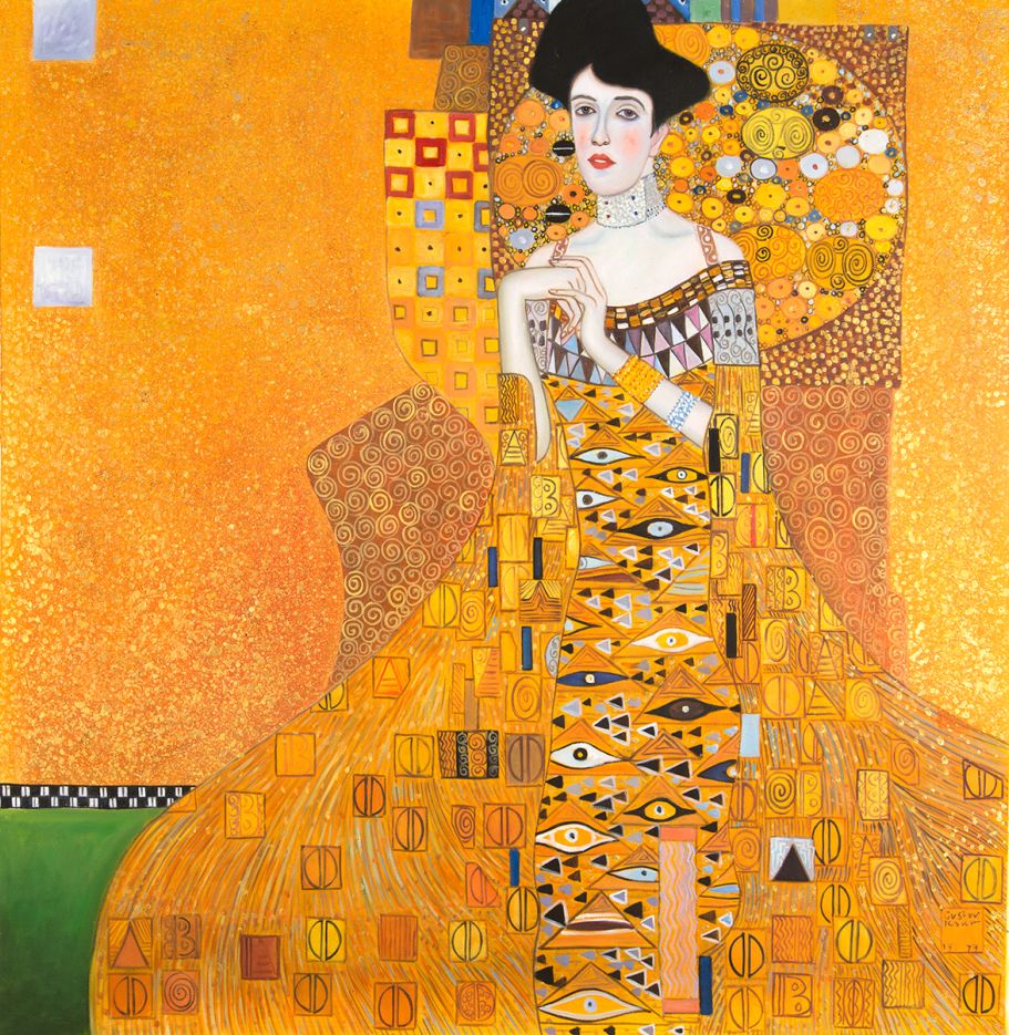 Klimt Portrait of Adele Bloch Bauer reproductie