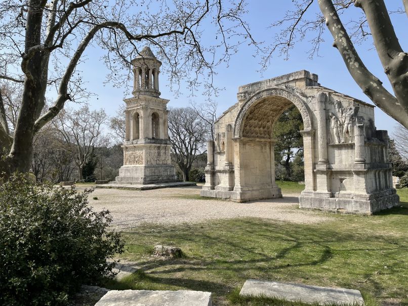 Roman arch near the asylum in Saint-Remy