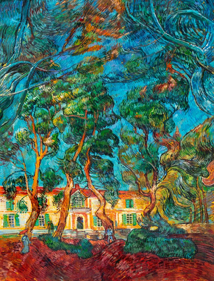 Saint-Paul Hospital at Saint-Rémy Van Gogh reproduction