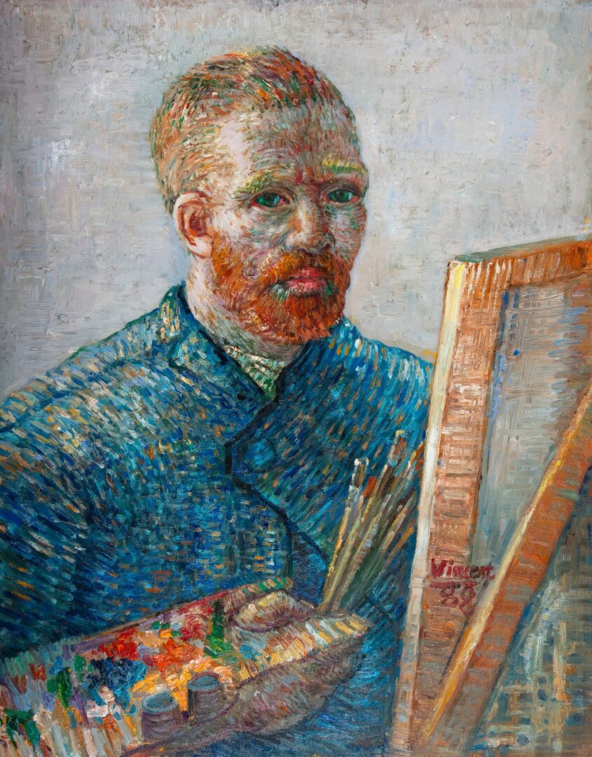 Self-Portrait as a Painter Van Gogh reproduction