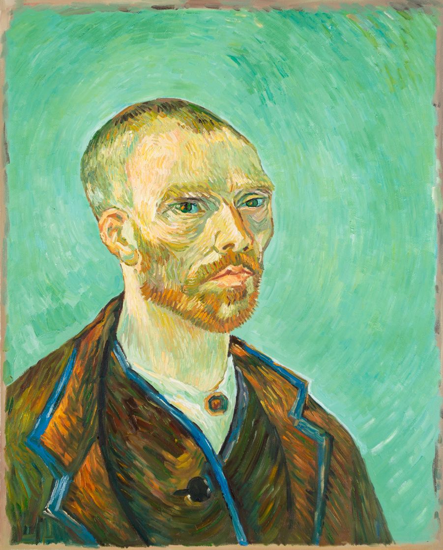 Zelfportret opgedragen aan Gauguin Van Gogh reproductie