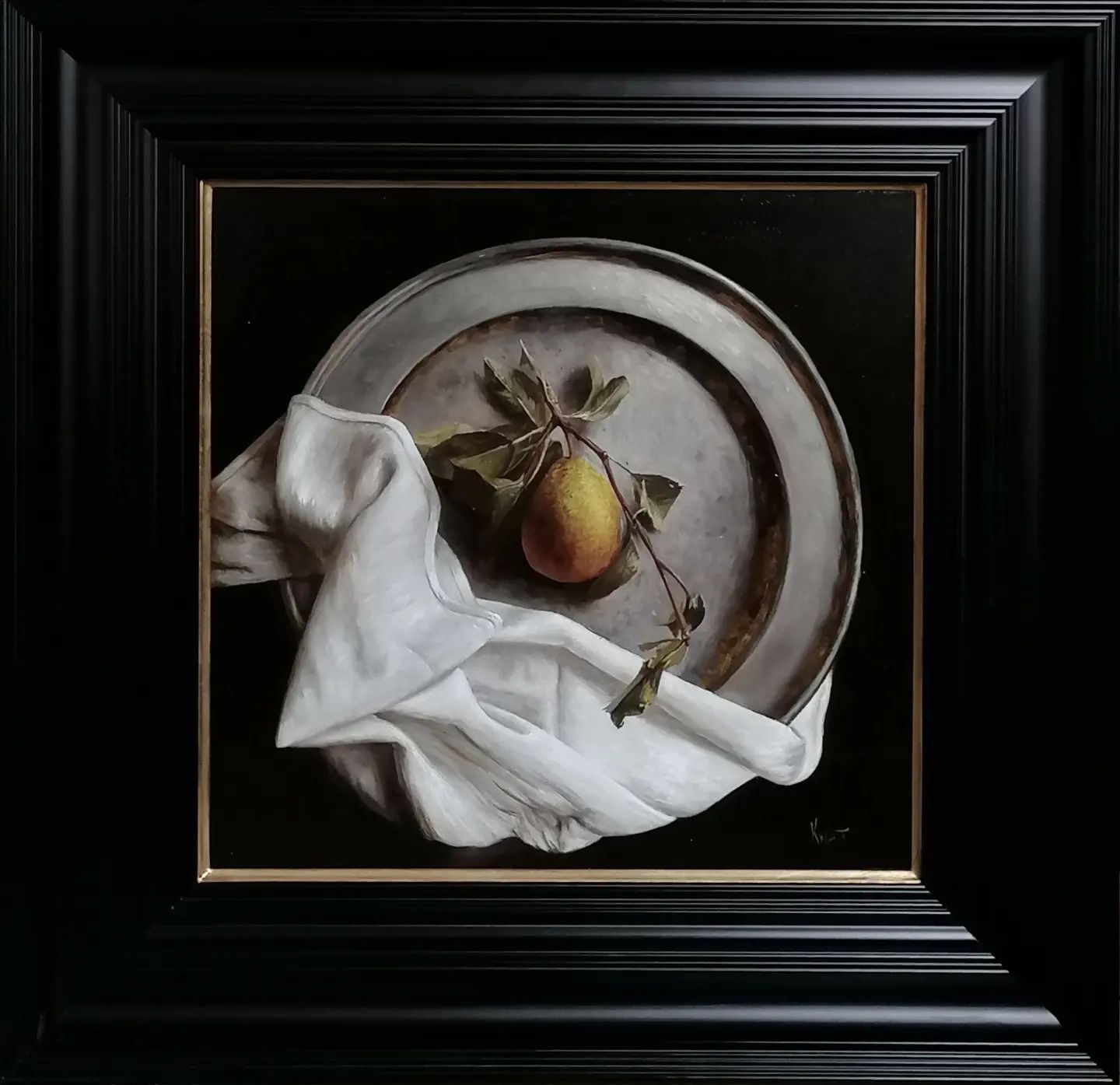 Still Life with Pear by Nard Kwast oil painting on canvas