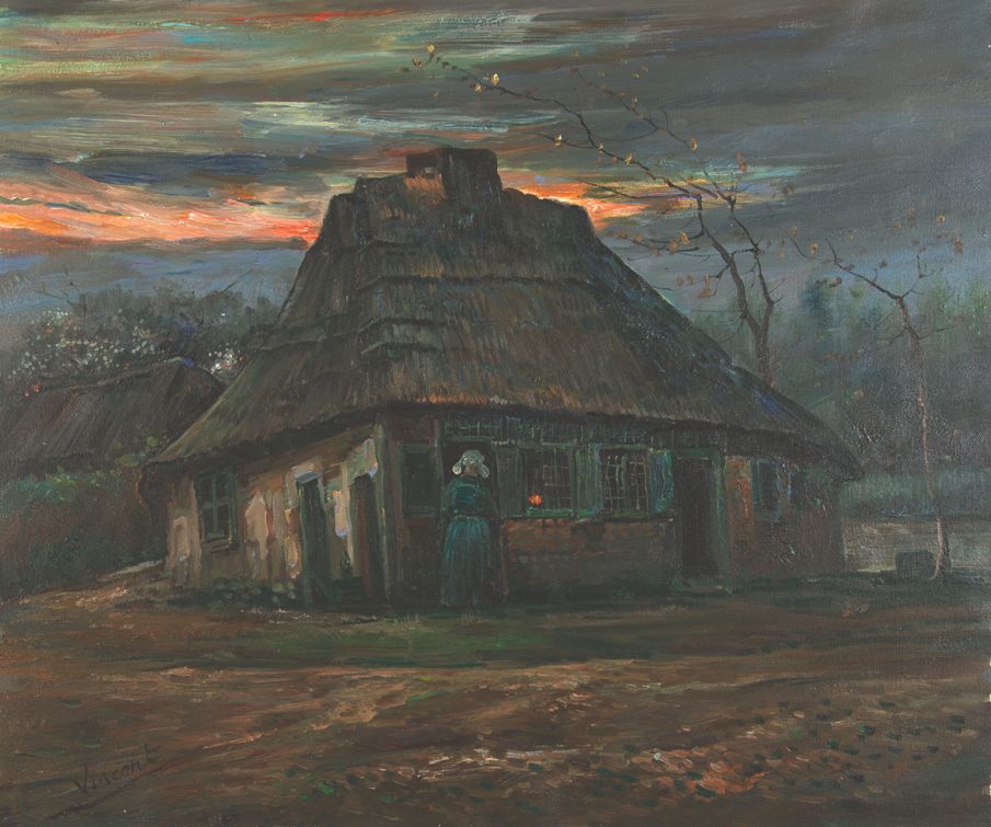 The Cottage Van Gogh reproduction