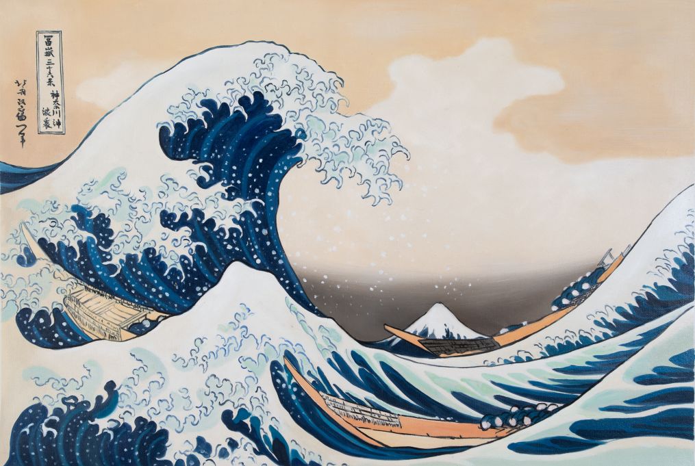 The Great Wave off Kanagawa Hokusai reproduction