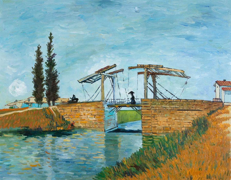 The Langlois Bridge at Arles Wallraf-Richartz Van Gogh Reproduction