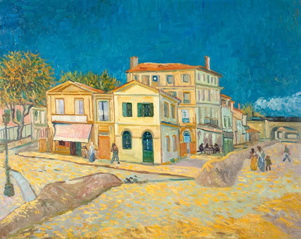 The Yellow House Oil Painting Reproduction