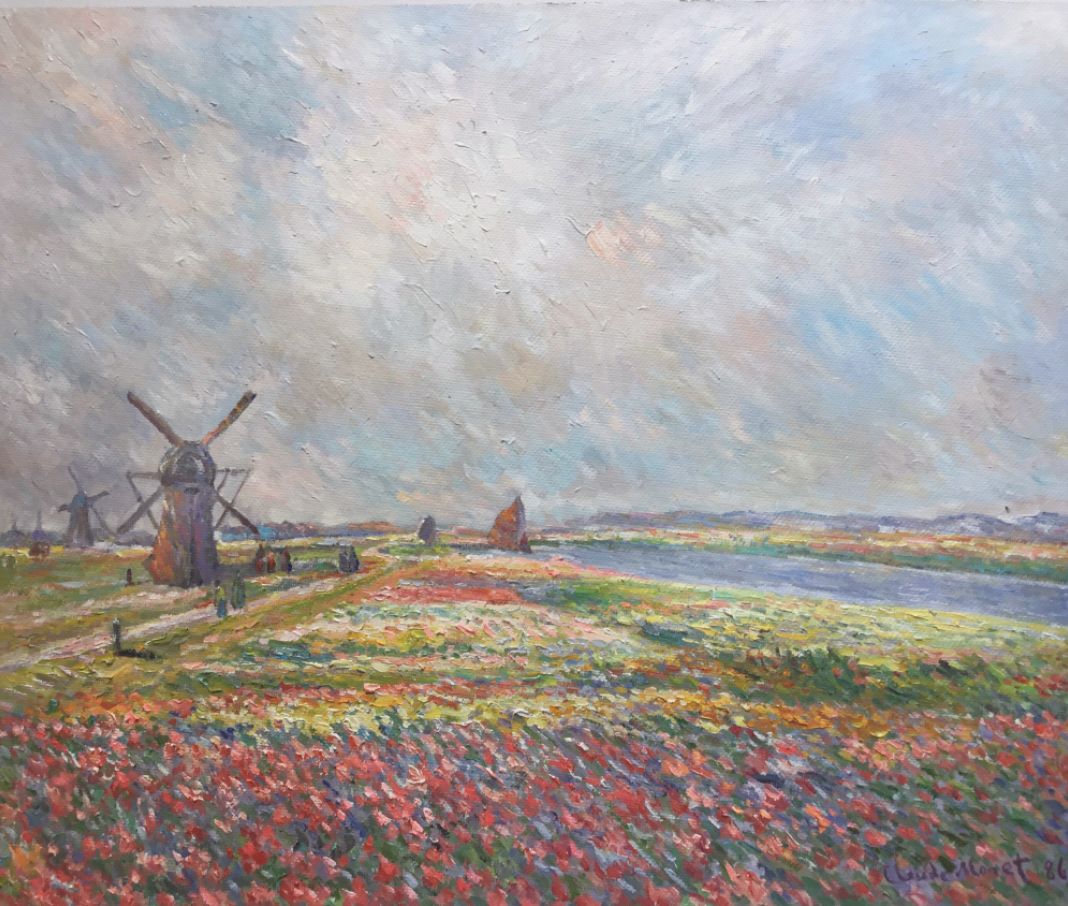 Tulip Fields near The Hague Monet reproduction