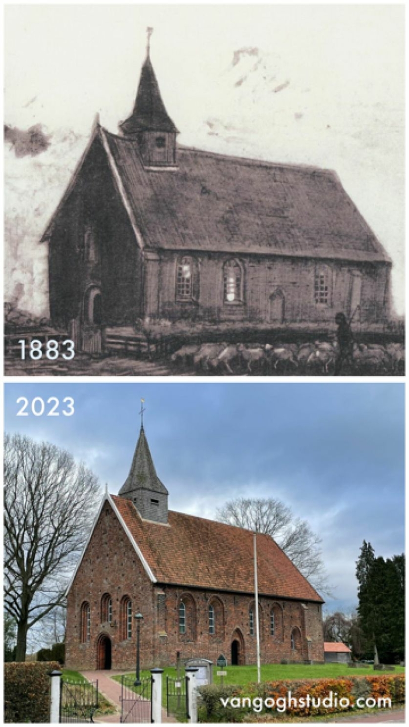 Van Gogh-kerkje in Zweeloo